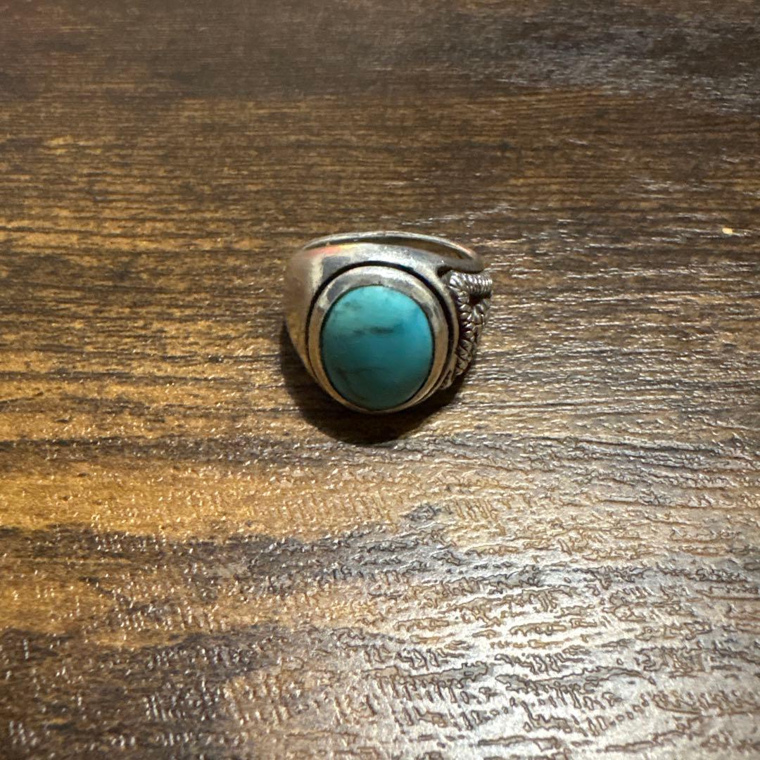 ターコイズ シルバー925 リング　インディアンジュエリー