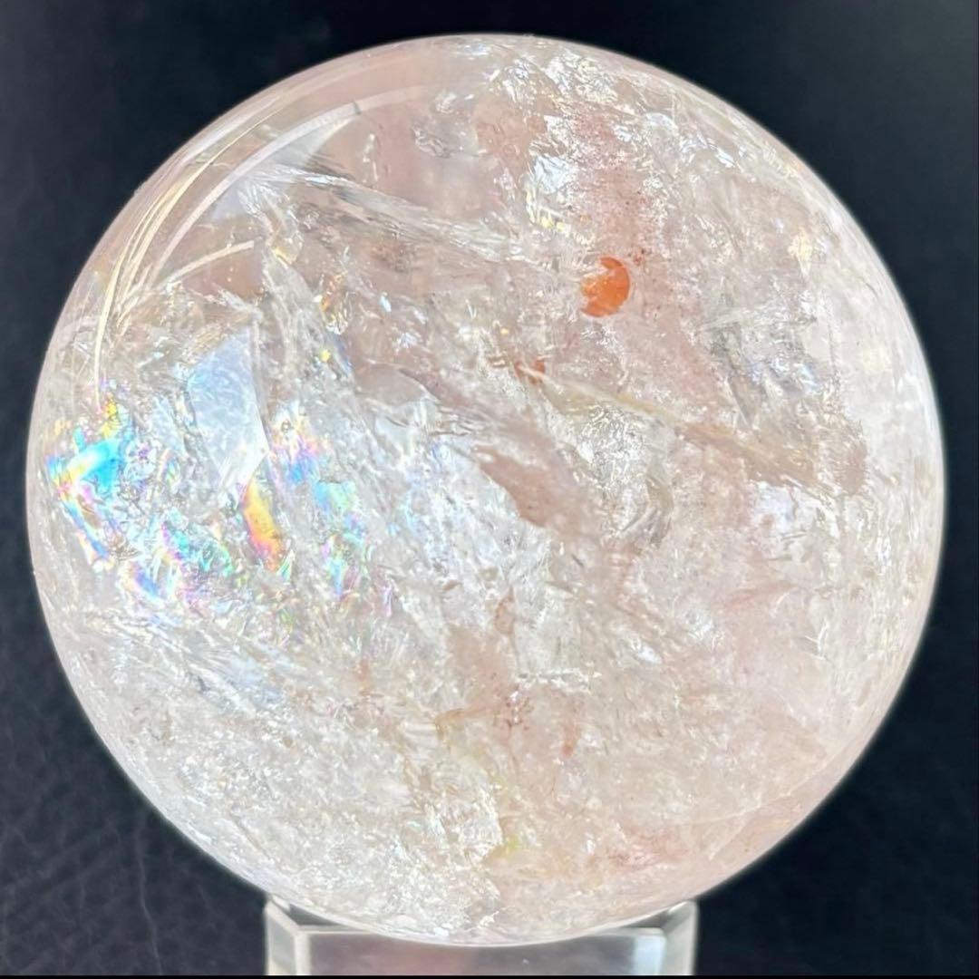 週末だけお値下げ★ 6.6cm ピンクアゼツライト スフィア ピンククォーツ★