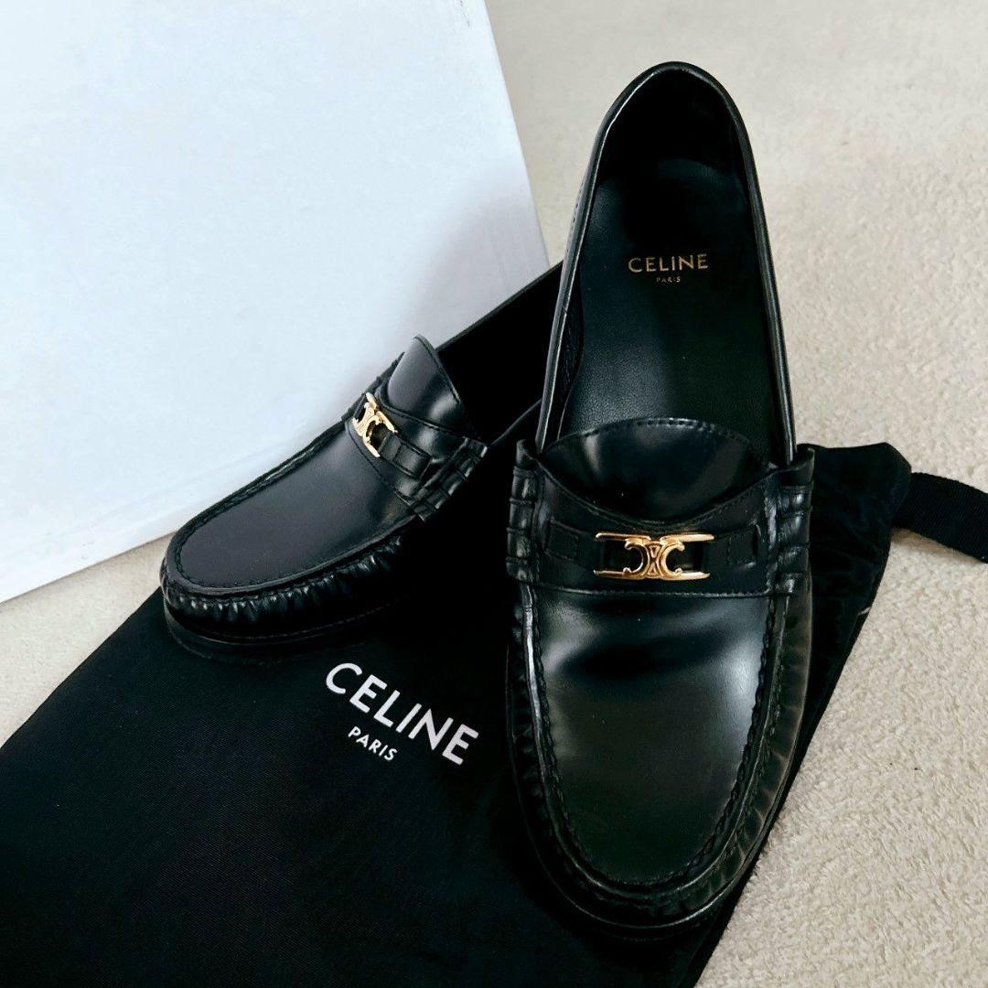 CELINE セリーヌ 正規品 ローファー トリオンフ 黒 サイズ35 1/2