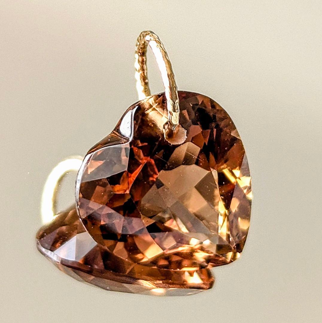 ♢N♢K18ブラウントパーズ 5ct ネックレスチャーム ペンダントトップ