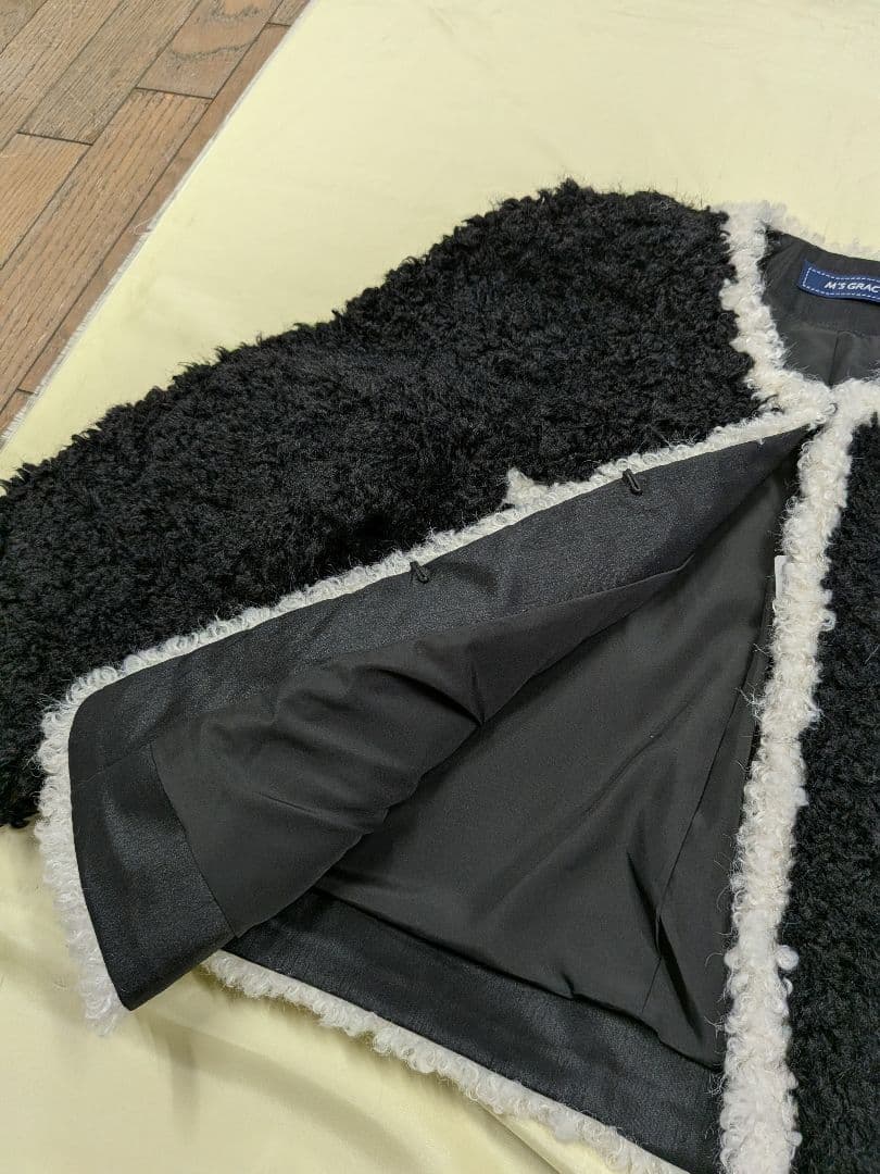 ★エムズグレイシー M'S GRACY　フェイクファー　ジャケット　新品タグ付