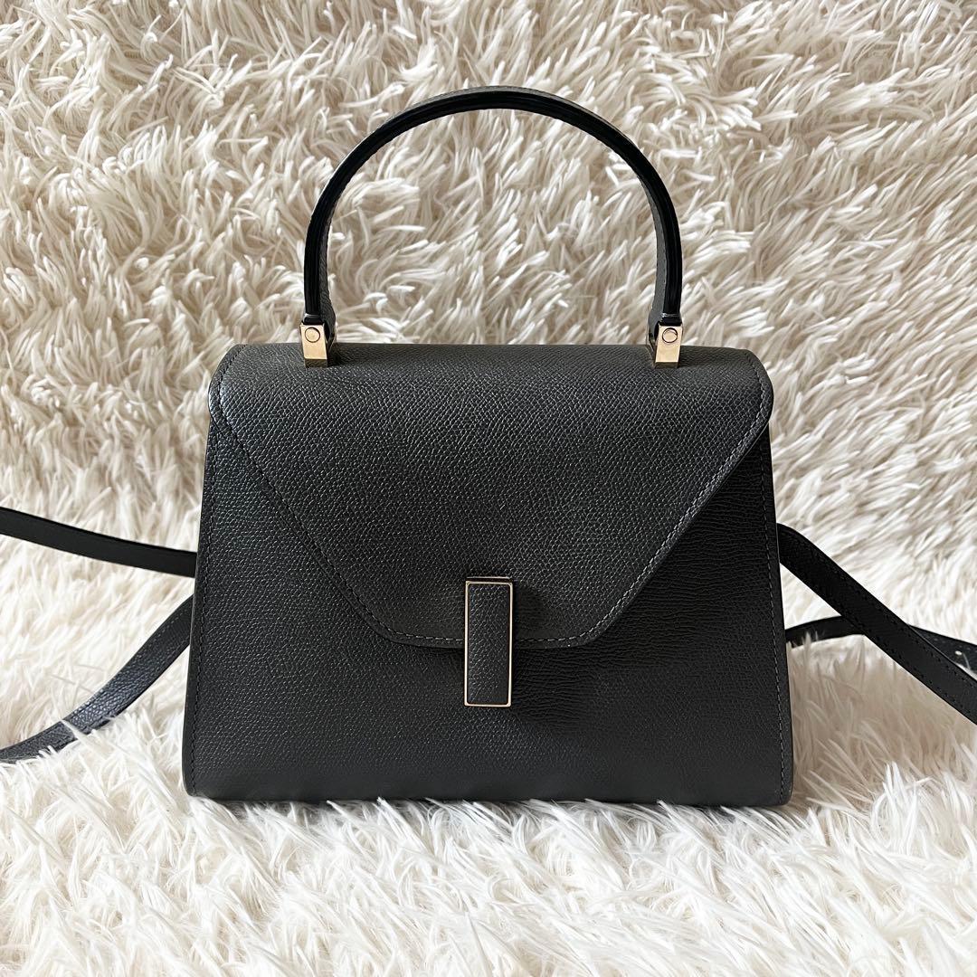 Valextra ヴァレクストラ　ハンドバッグ ミニ　イジィデ　グレー