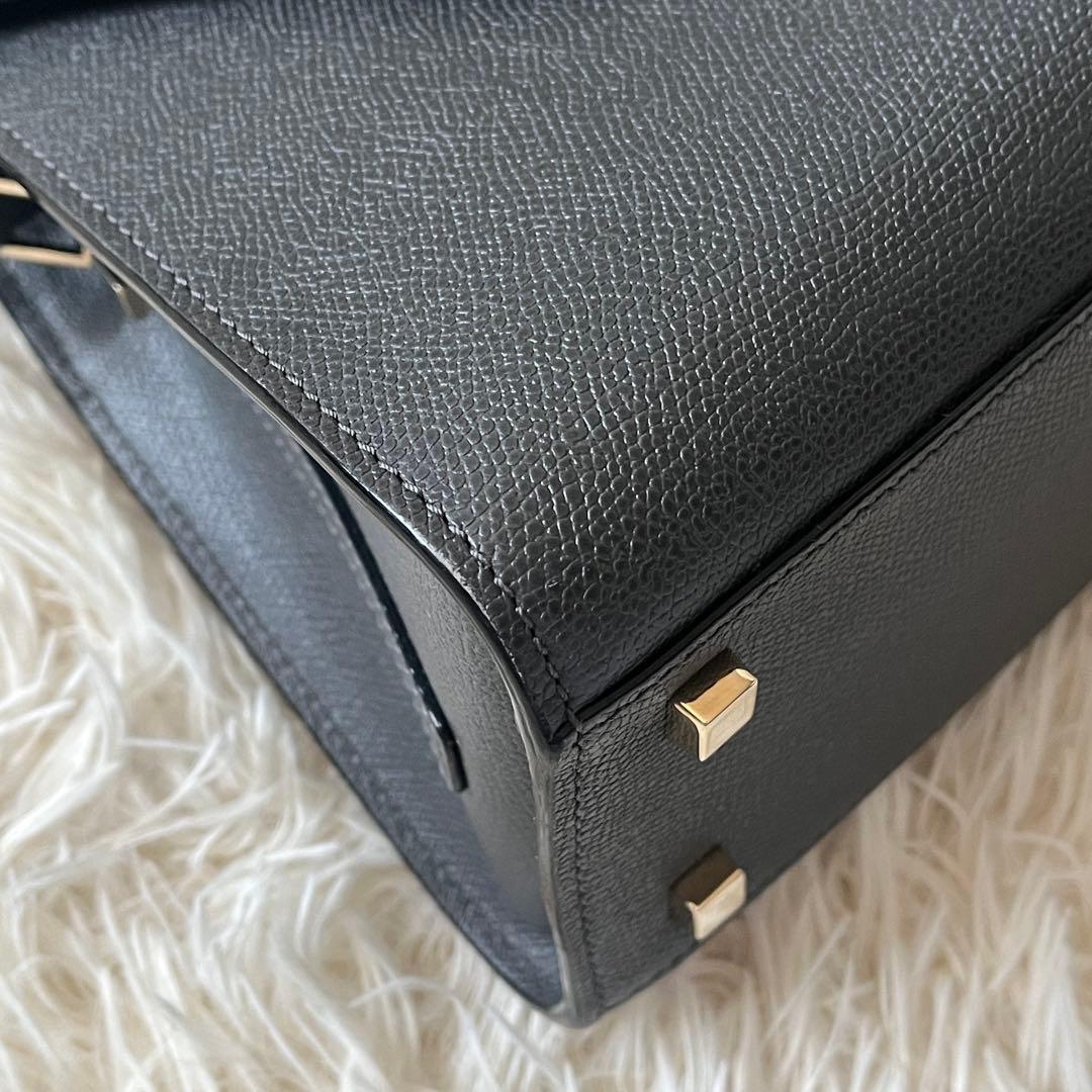 Valextra ヴァレクストラ　ハンドバッグ ミニ　イジィデ　グレー