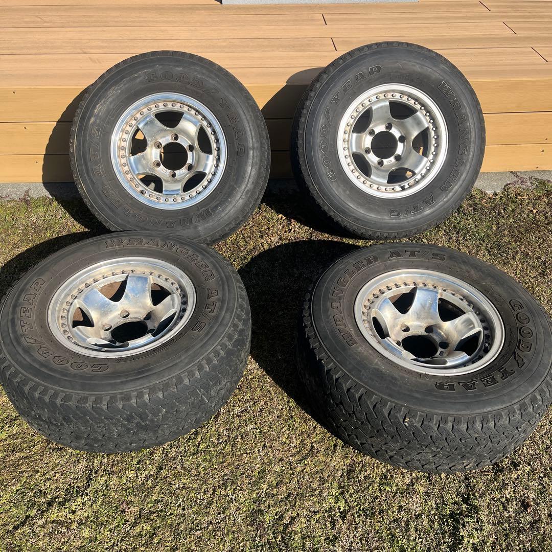 プラド78 純正ホイールセット(タイヤジャンク品)