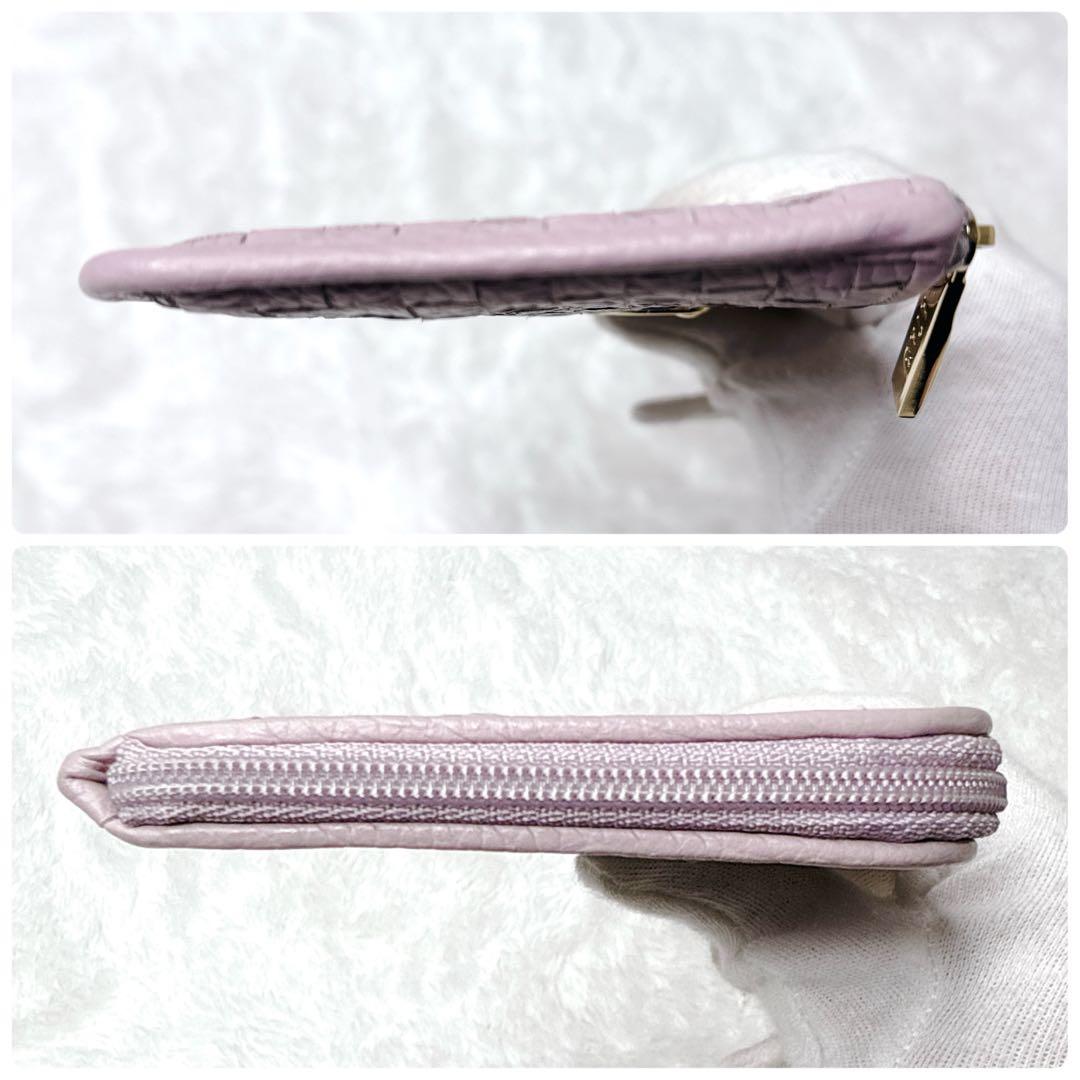 美品✨ ATAO アタオ slimo スリモ メッシュ 長財布 ライラック