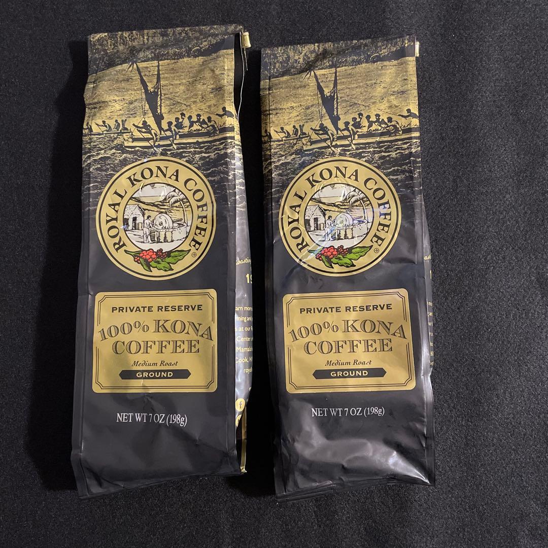  KONA coffee ロイヤル　コナコーヒー100%粉タイプ2袋