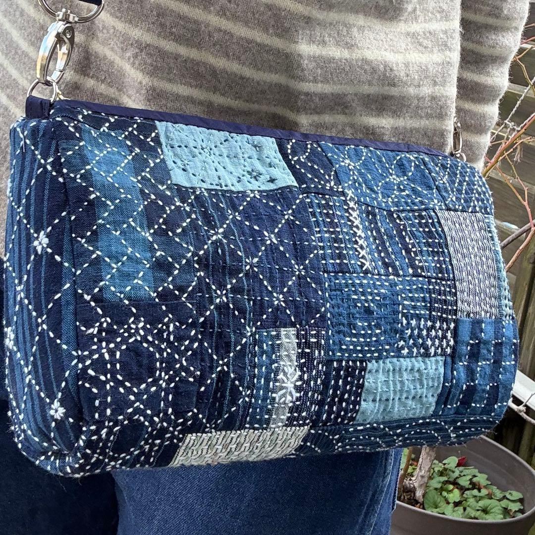 Tです。 松阪もめん刺し子ショルダーバッグ