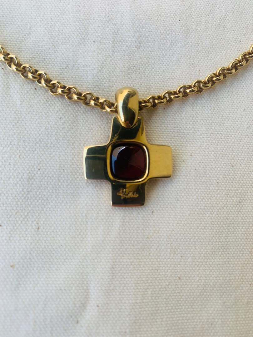 ポメラート チャーム ガーネット クロス