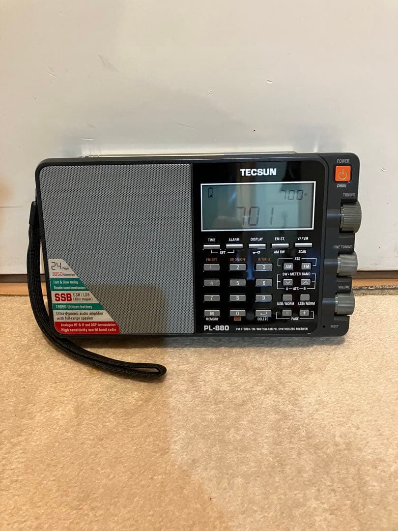 TECSUN PL-880高感度ワールドバントラジオ AM(SSB)•FM