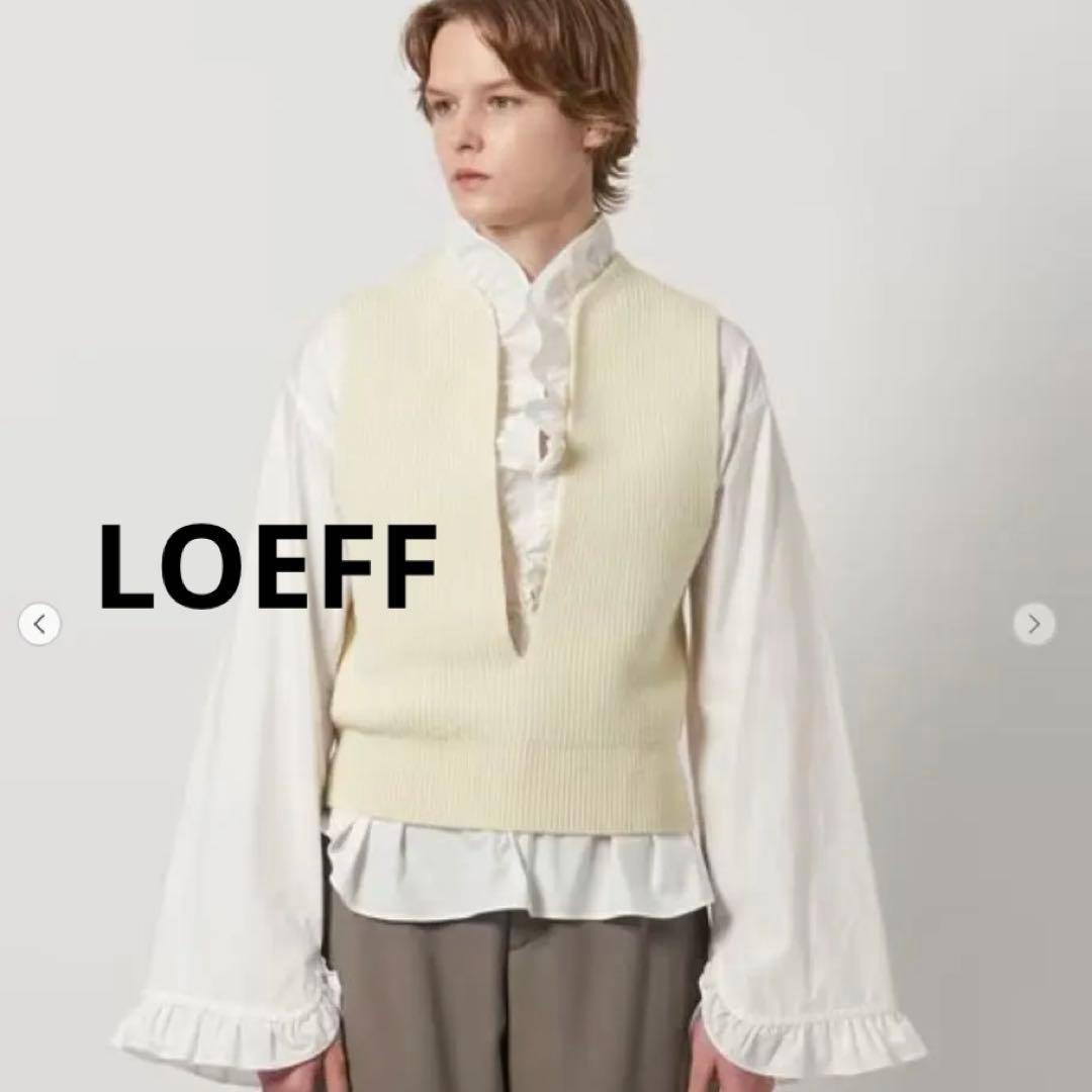 お値下❣️LOEFF スリットネック ベスト2025AW