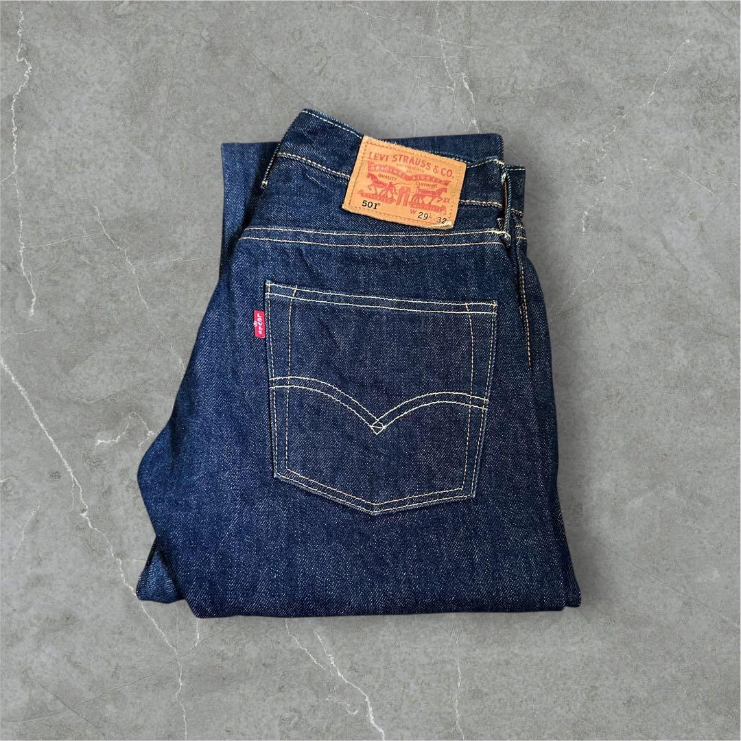 〈 Levi’s 〉501 USA製 White Oak セルビッチデニム