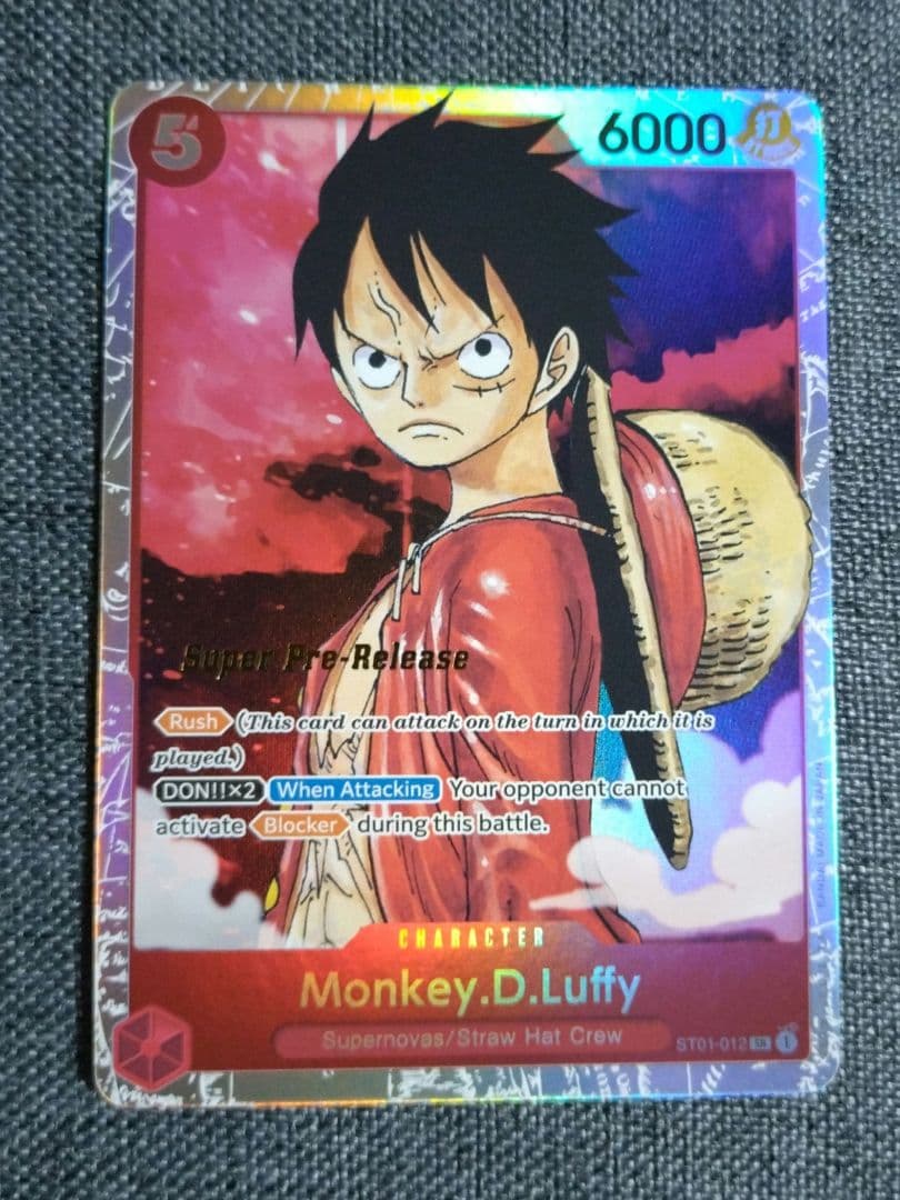 【英語版】ワンピースカード ルフィ プレリリース版　限定