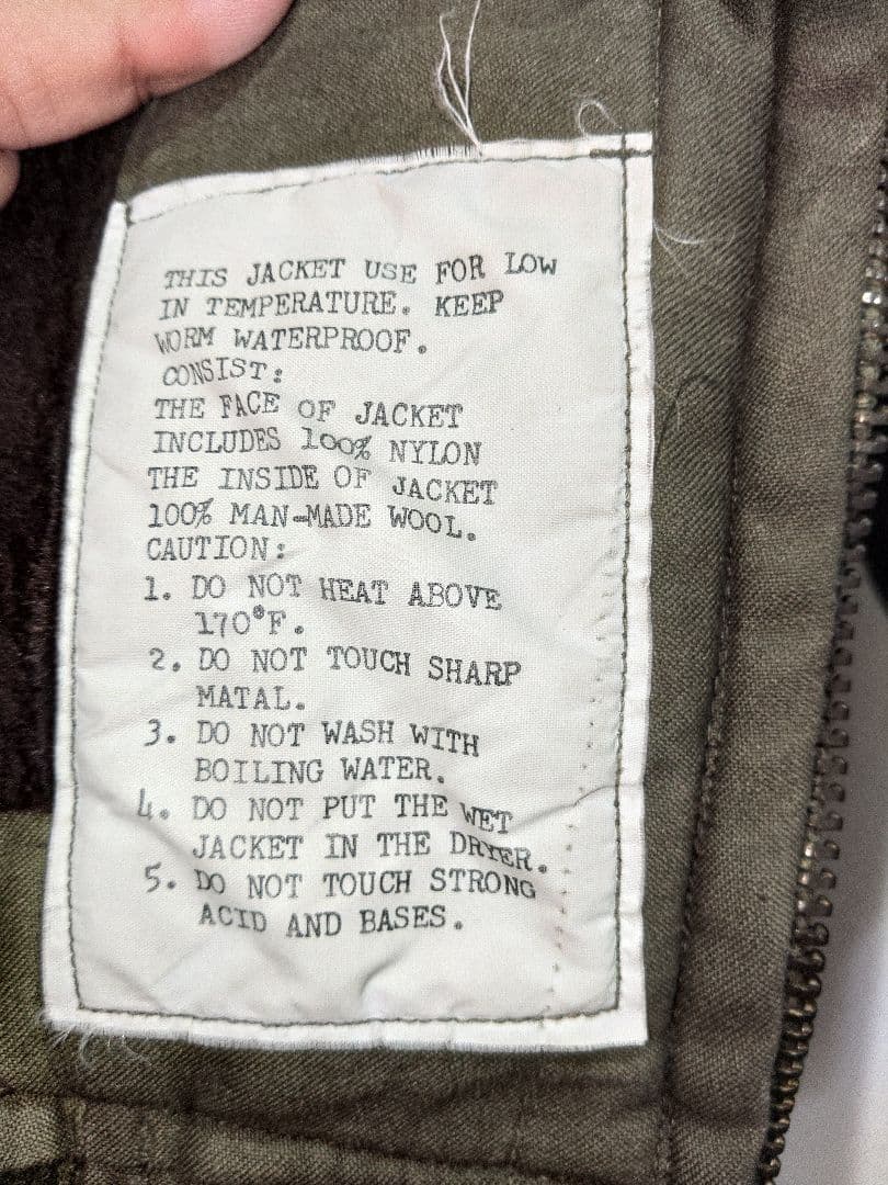 【おじ☆】　オリーブグリーン ミリタリージャケット