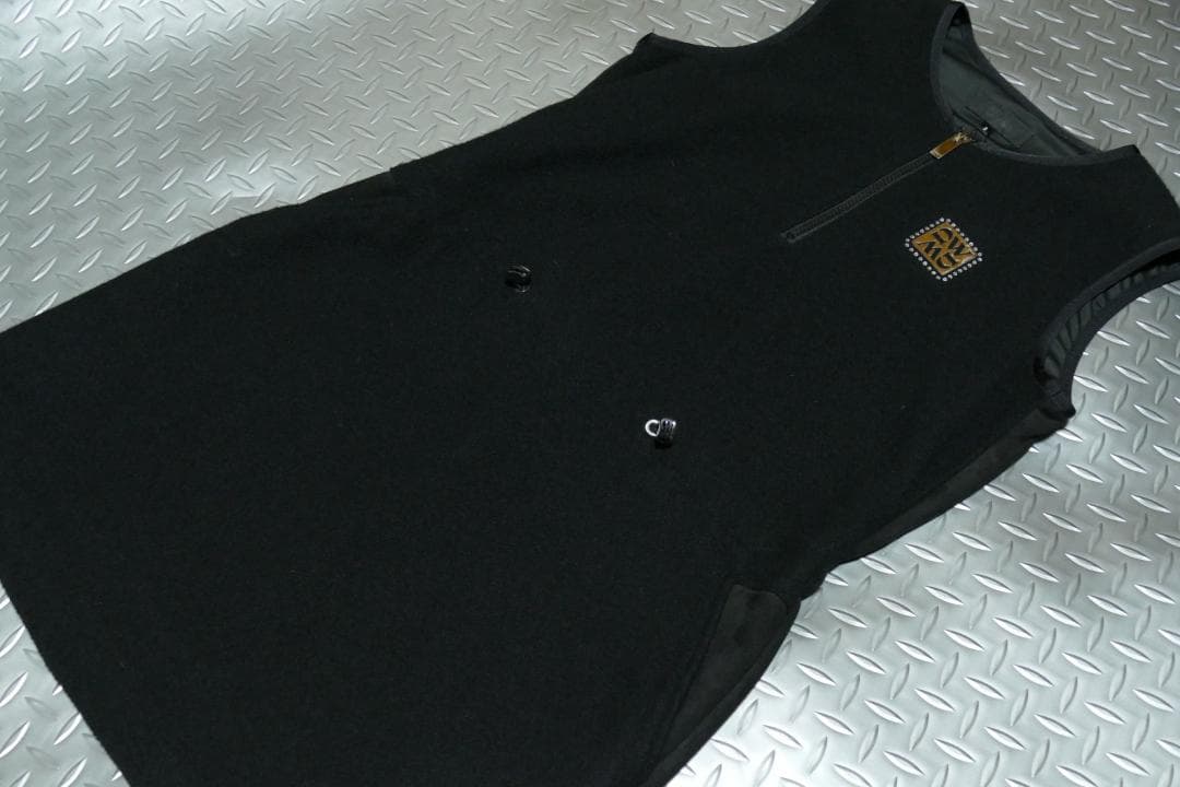 ★秋冬★新品★ダンスウィズドラゴン★ウール混ハーフジップワンピース★BK