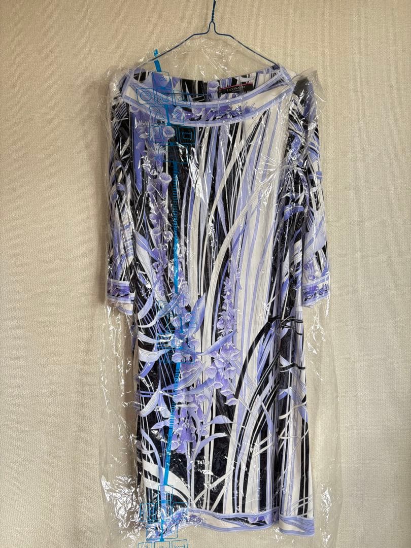 レオナール42サイズ七分袖ワンピース