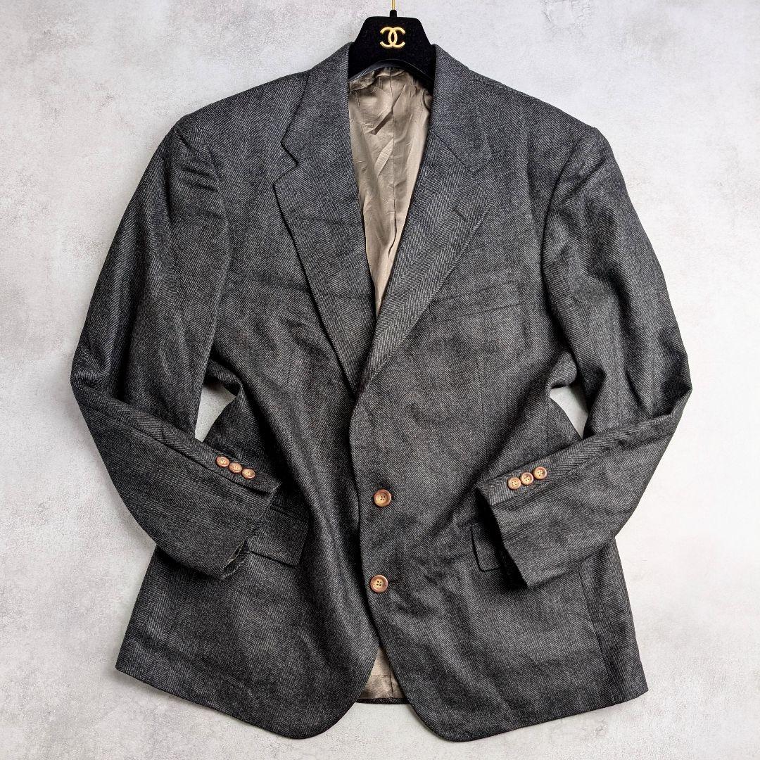 POLO RALPH LAUREN テーラードジャケット ヘリンボーン グレー