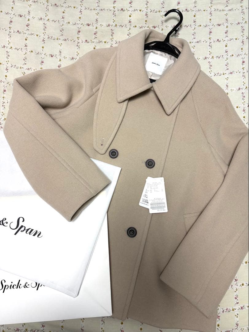 Spick & Span S160 スタンドカラーショートコート　34