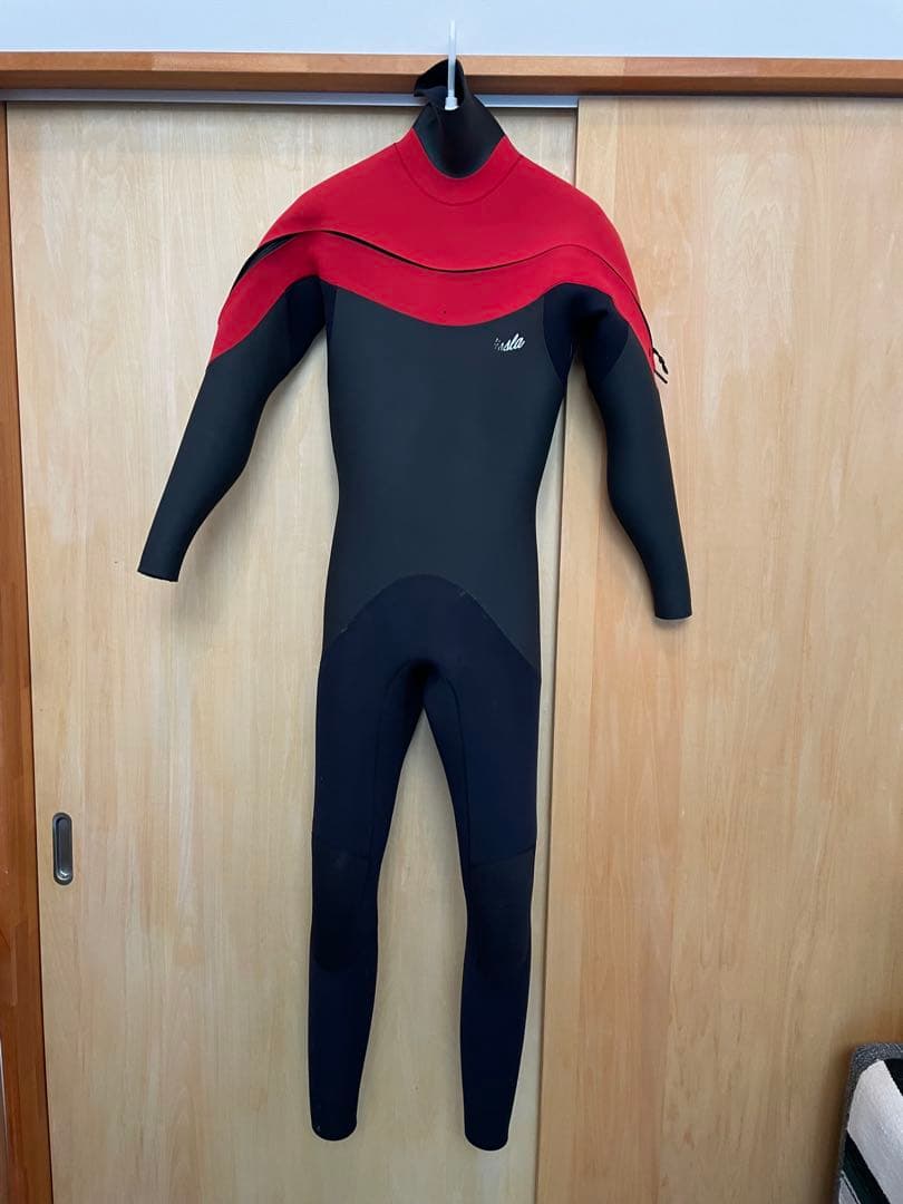 VISSLA ウェットスーツ レッド ブラック