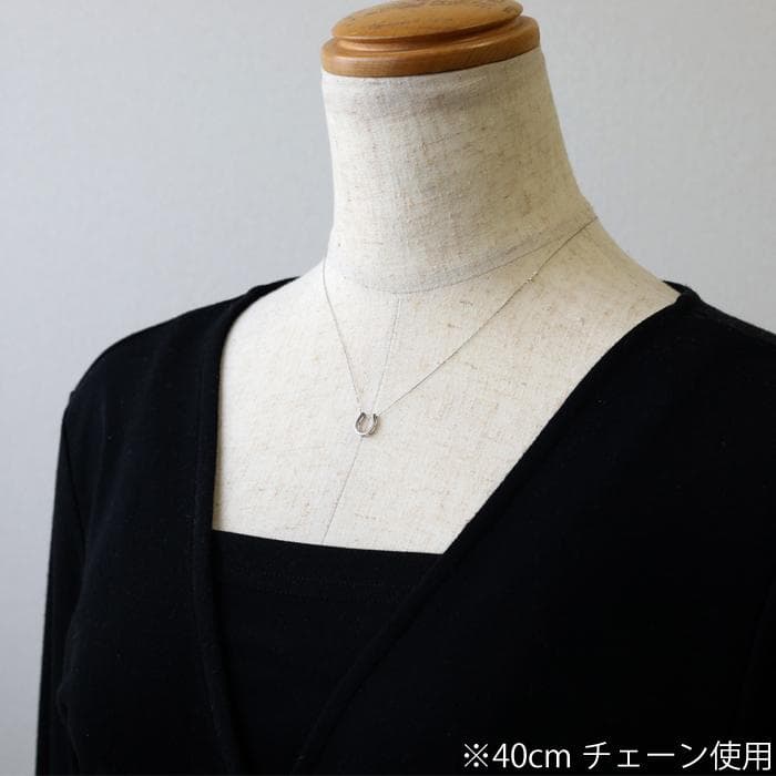 Pt950 シンプル 馬蹄 ラッキーホース シュー ペンダント トップ ヘッド