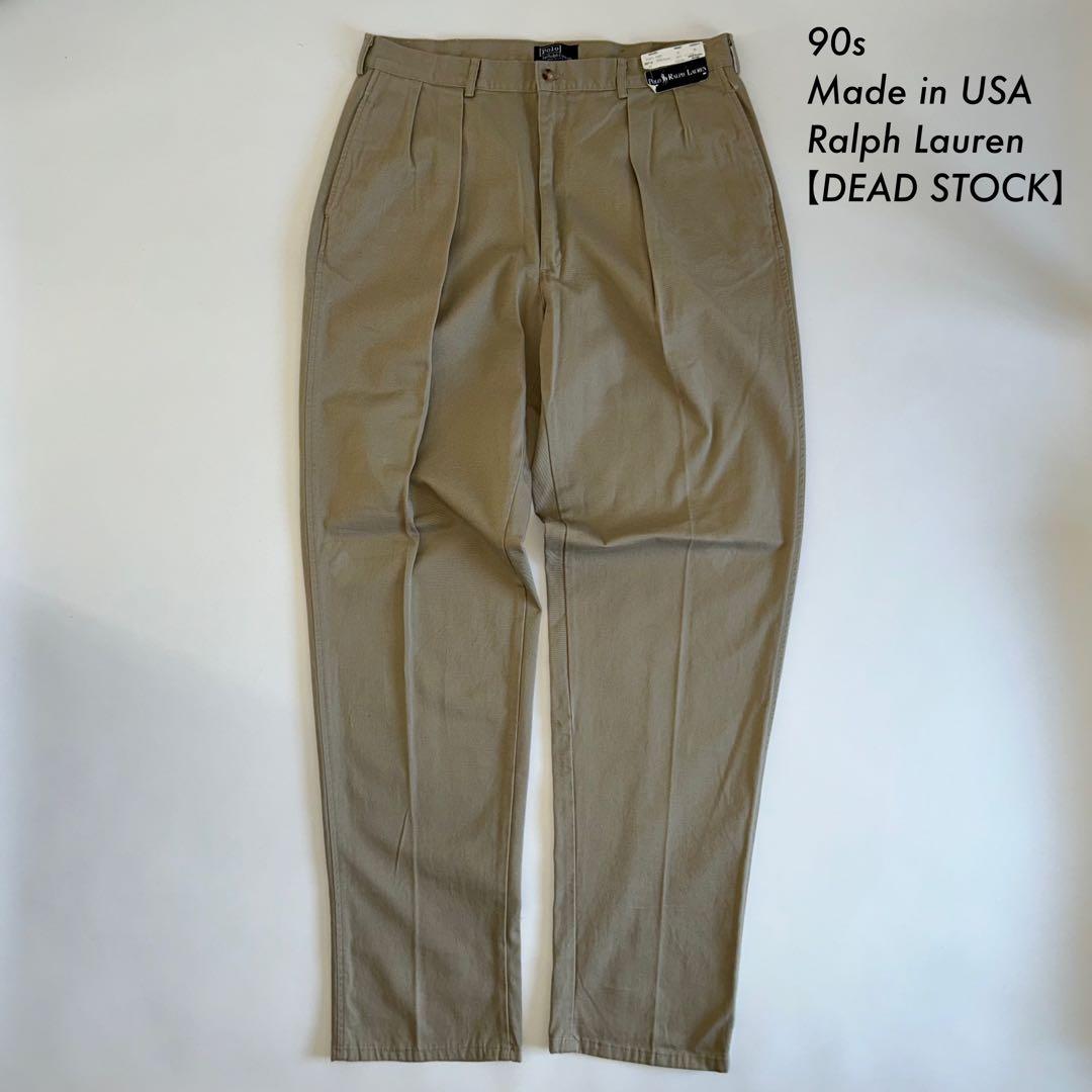 90s アメリカ製 ラルフローレン ポロチノ デッドストックanytee