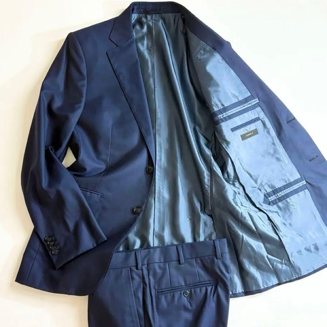 【定価95万】エルメネジルドゼニア　スーツ　15milmil15 48 紺色