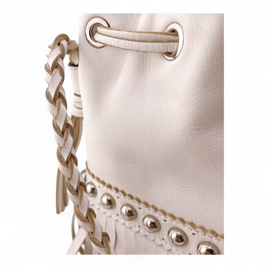 J&M DAVIDSON フリンジカーニバル ホワイト スタッズ