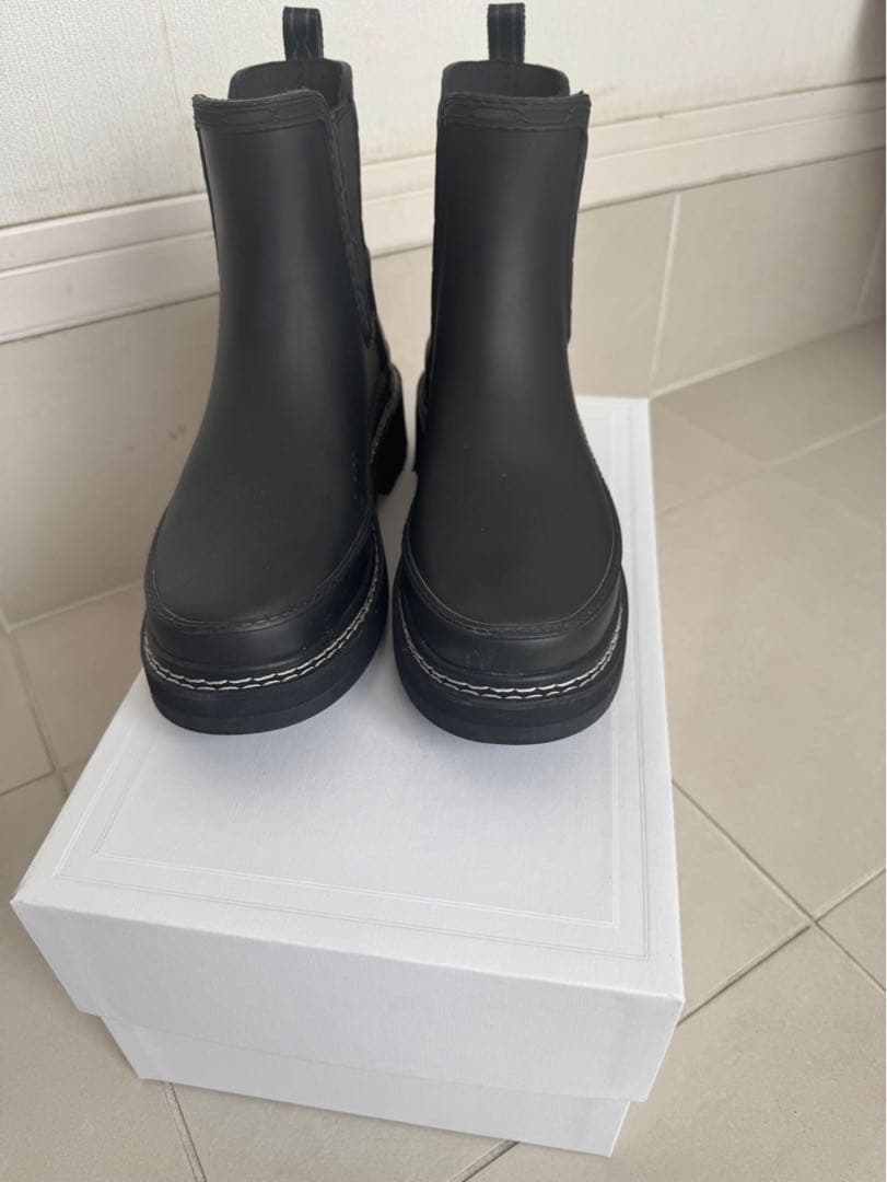 【美品】Hunter 黒 レインブーツ