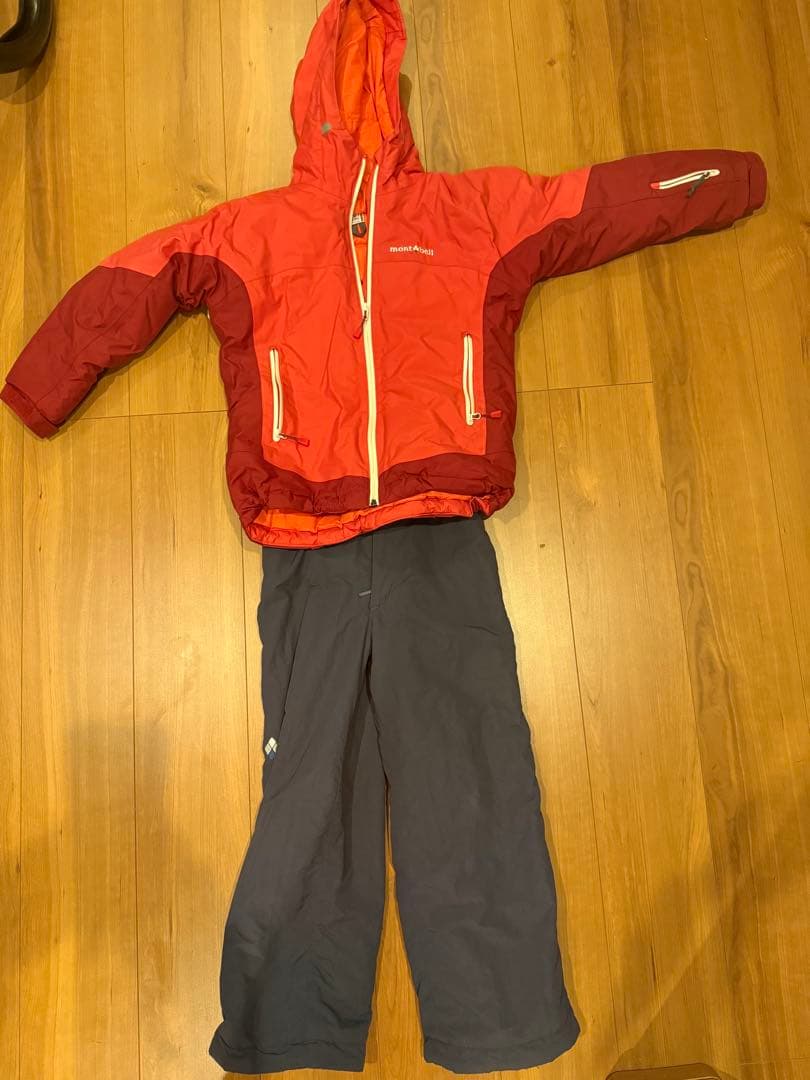 montbell モンベルスキーウェア上下130 ジャケットとパンツセット