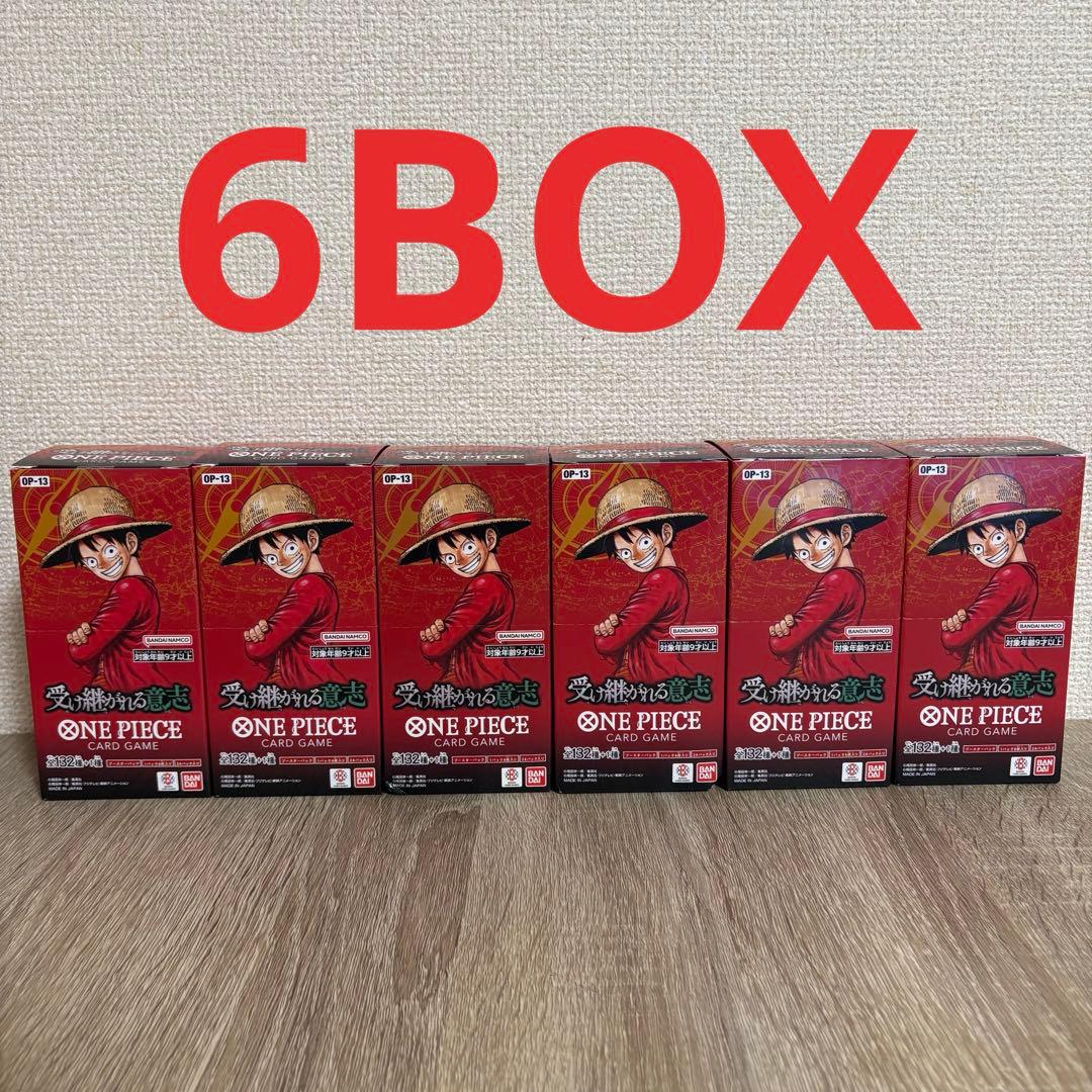受け継がれる意志6BOX テープ付き　ワンピースカードゲーム