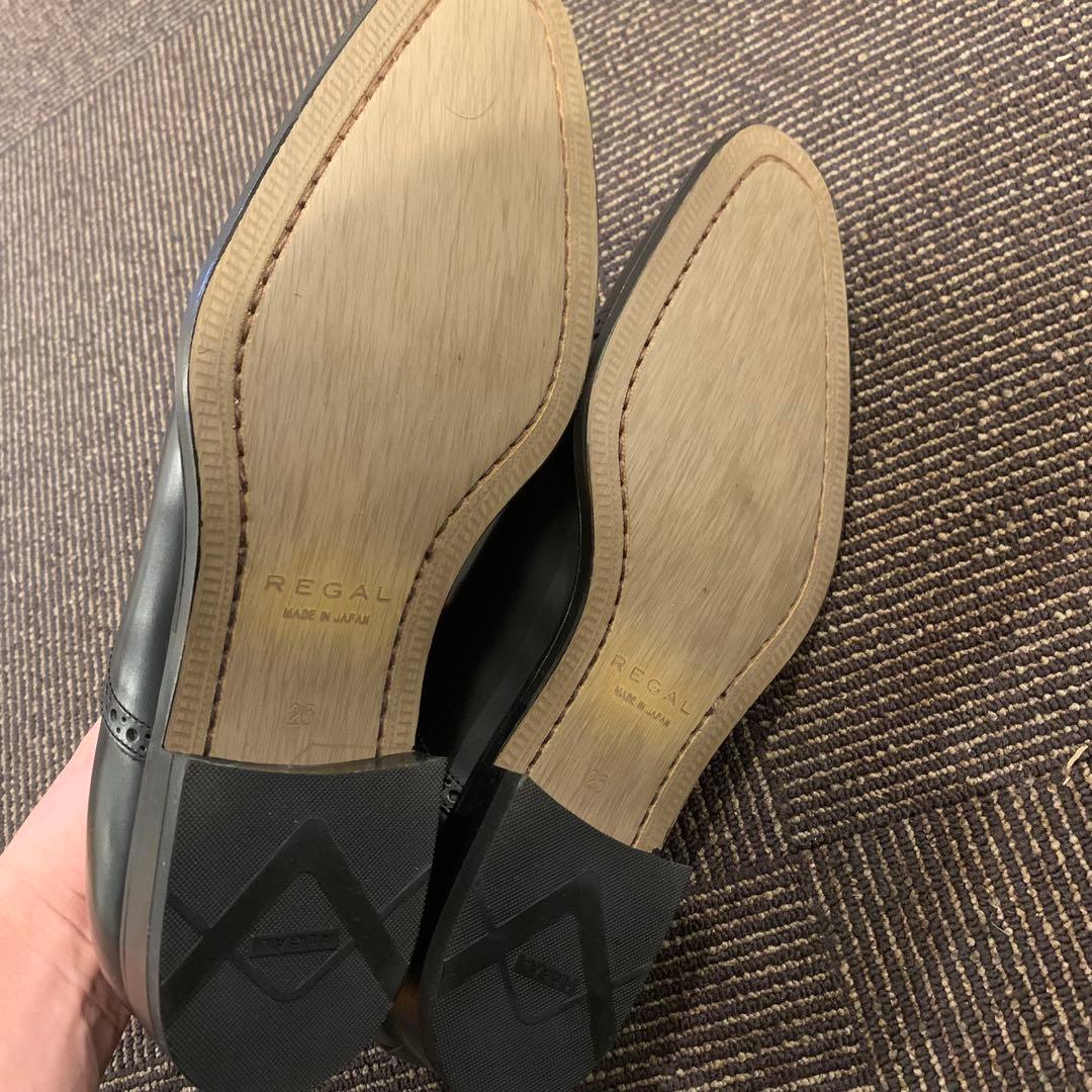 新品 REGAL リーガル ビジネスシューズ/122R/ストレートチップ/黒