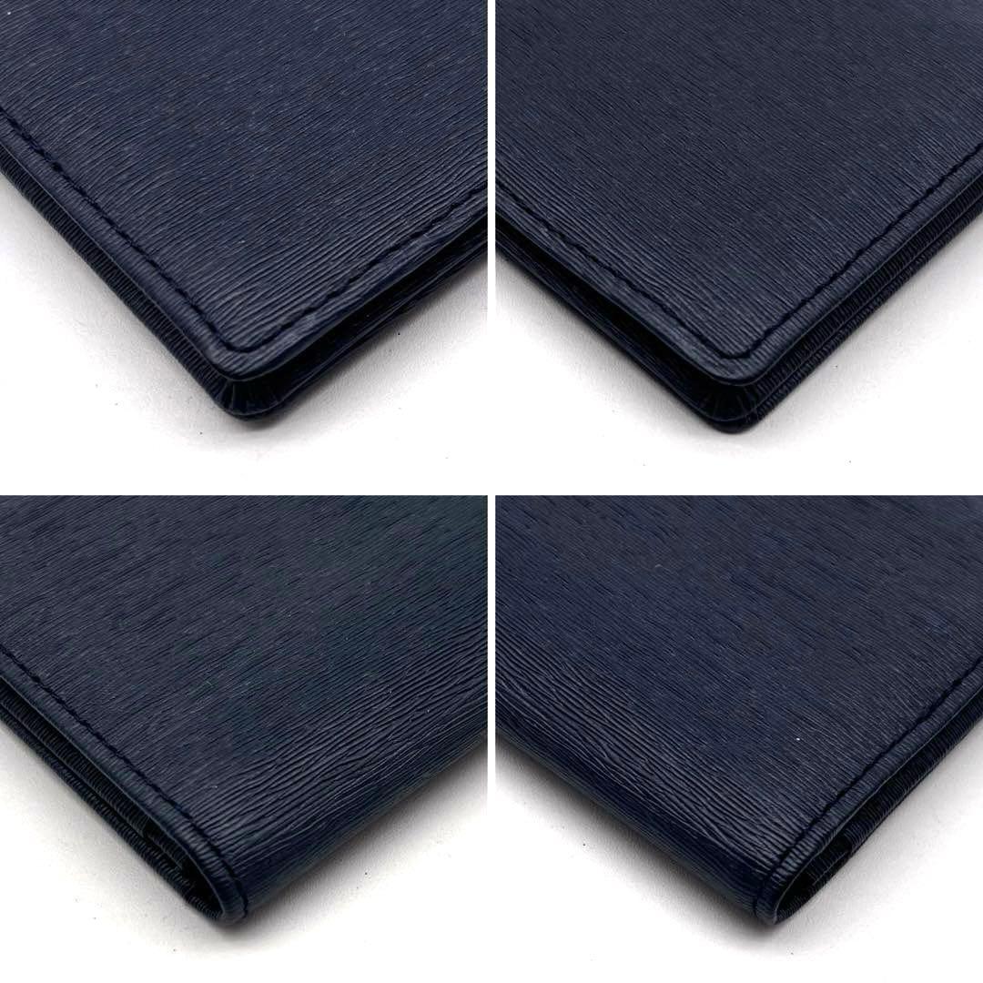 ✨美品✨ポーター　名刺入れ　カードケース　カレント　レザー　ネイビー