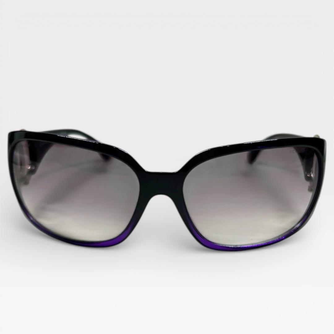 HANEL シャネル 大きめレンズ 小顔効果 サングラス パープル