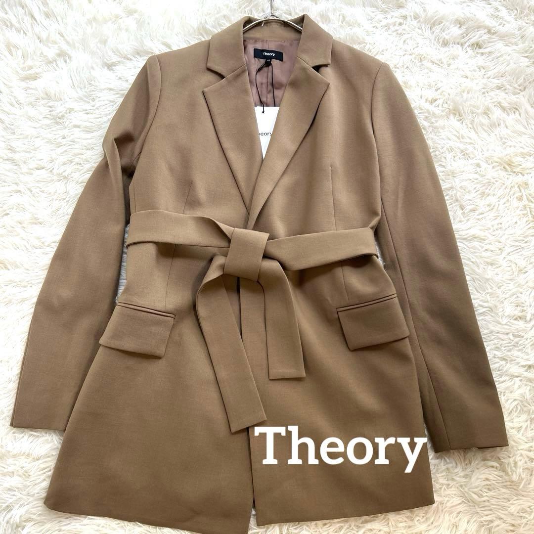 訳あり美品⭐︎22AW 定価5.5万 セオリー Saxony ベルト付き ブレザー
