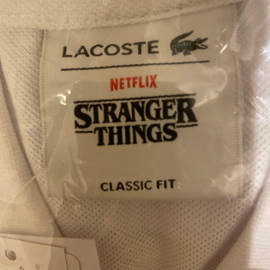 LACOSTE x Stranger Things ポロシャツ ホワイト