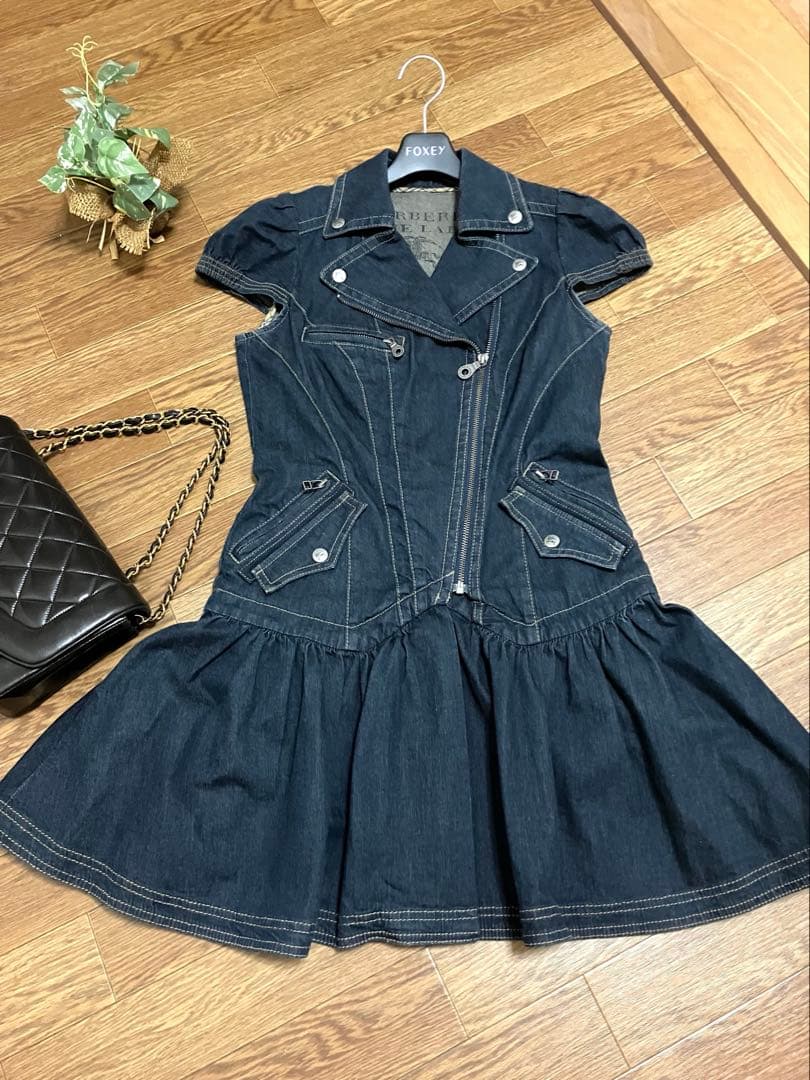 バーバリーブルーレーベル　デニムワンピース