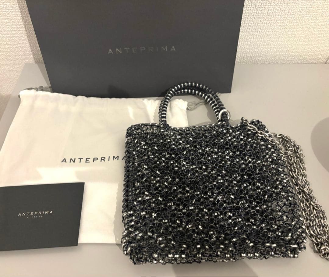 美品　アンテプリマ　スタンダードミニアトゥーラ　ネイビーシルバー