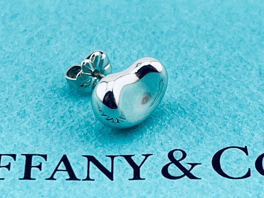 f127 美品　ティファニー　ビーン　ピアス　片耳　シルバー　925 ビーンズ