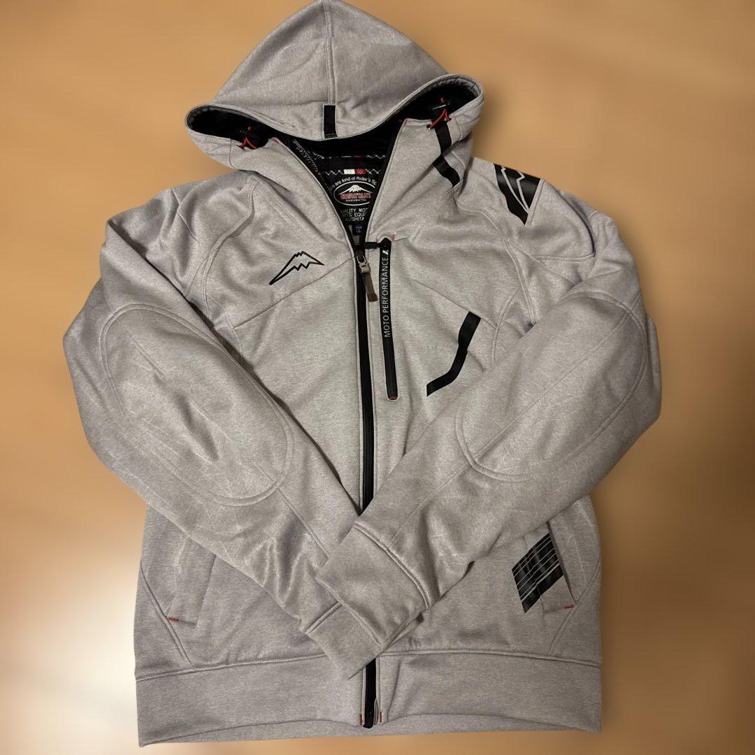 KUSHITANI フード付きジャケット LL グレー　ベクトルジャケット