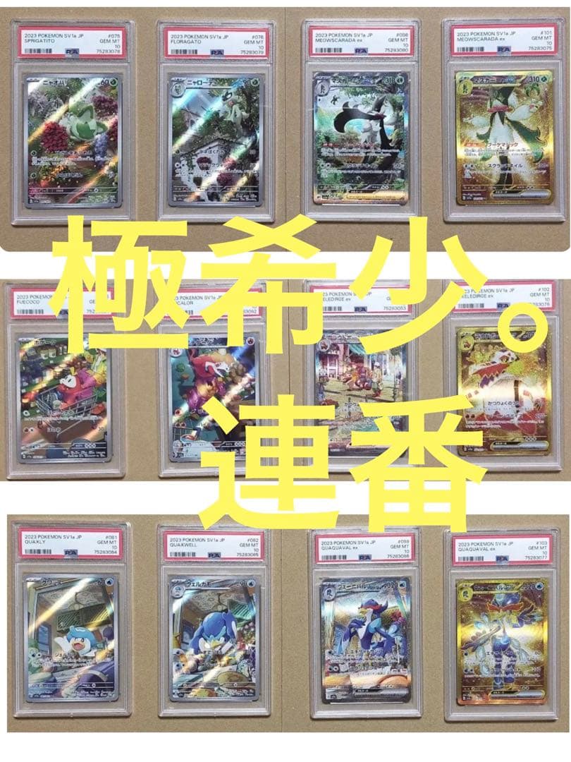 ★極美品※極希少★ 最高評価PSA10 連番