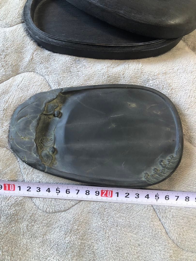 硯 旧老坑 大西洞 青花 金綫 すずり 端溪硯 水岩 文房四寶 端渓硯 骨董