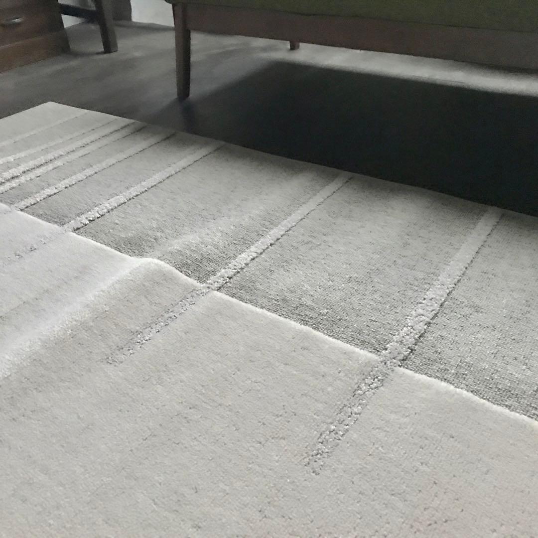 Kw M ラグ ラグマット カーペット 絨毯134×199cm ベージュ