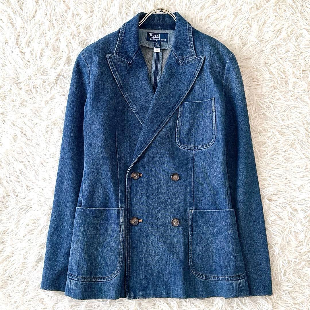 美品✨ポロバイラルフローレン ダブルブレストデニムブレザー 2023 QR付 6