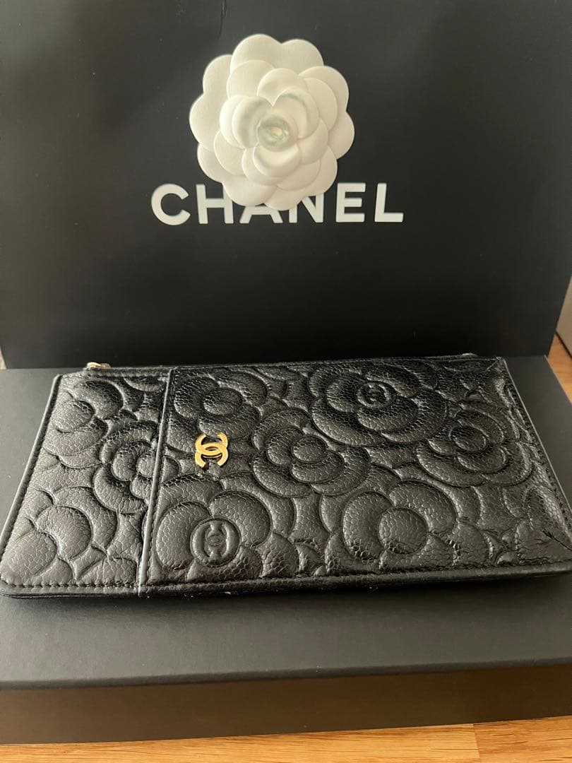 【最終値下げ】シャネル　カメリア　長財布