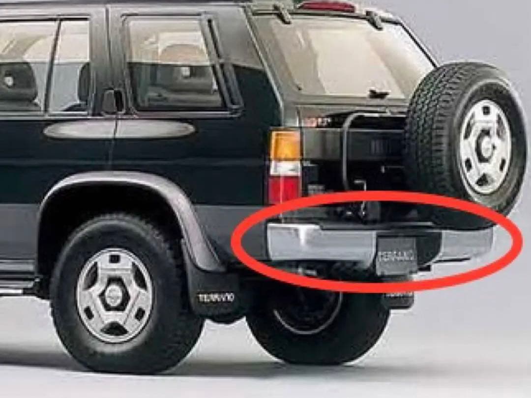 希少 D21 テラノ 後期 メッキ 純正 リアバンパー