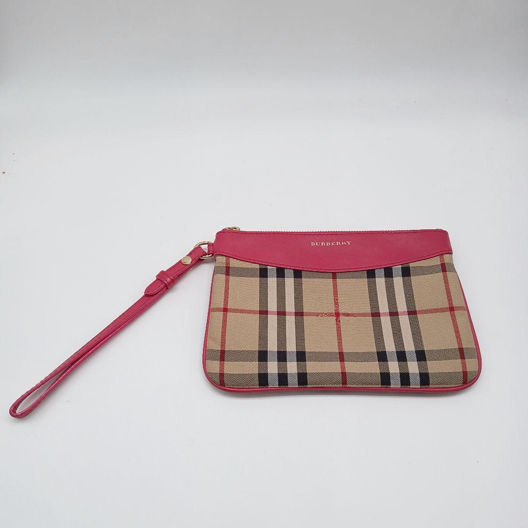 バーバリー　クラッチバッグ　ポーチ　ノバチェック　セカンドバッグ