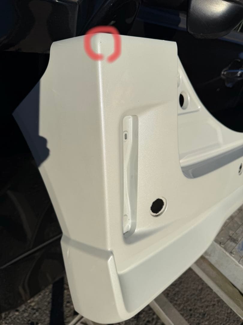 スペーシアカスタム MK54S MK94S 純正 リアバンパー ホワイトパール