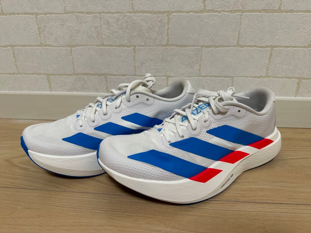 ADIZERO EVOSL Woven 25.0ホワイト/ブルー