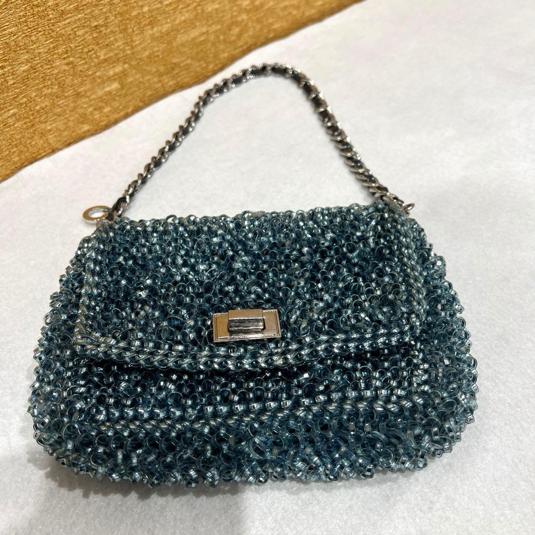 アンテプリマ ルッケット バイカラー ショルダーバック　ハンドバッグ