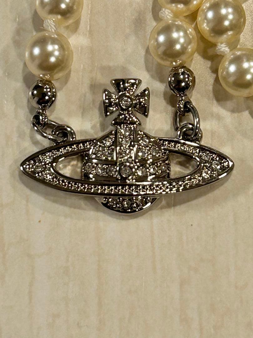✨Vivienne Westwood ミニバスレリーフ パールネックレス✨