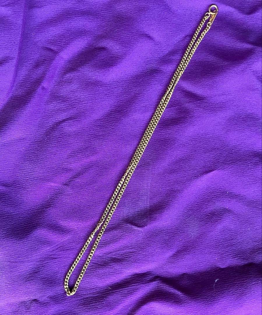 18金　ネックレス　幅約2.4ミリ　中古品　1点